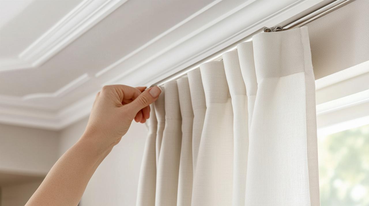 5 alternativas modernas antes de instalar una barra de cortina en el techo: rieles, cables y más